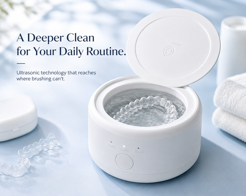 🇩🇪GERMAN 50kHz Ultrasonic Retainer & Aligner Cleaner