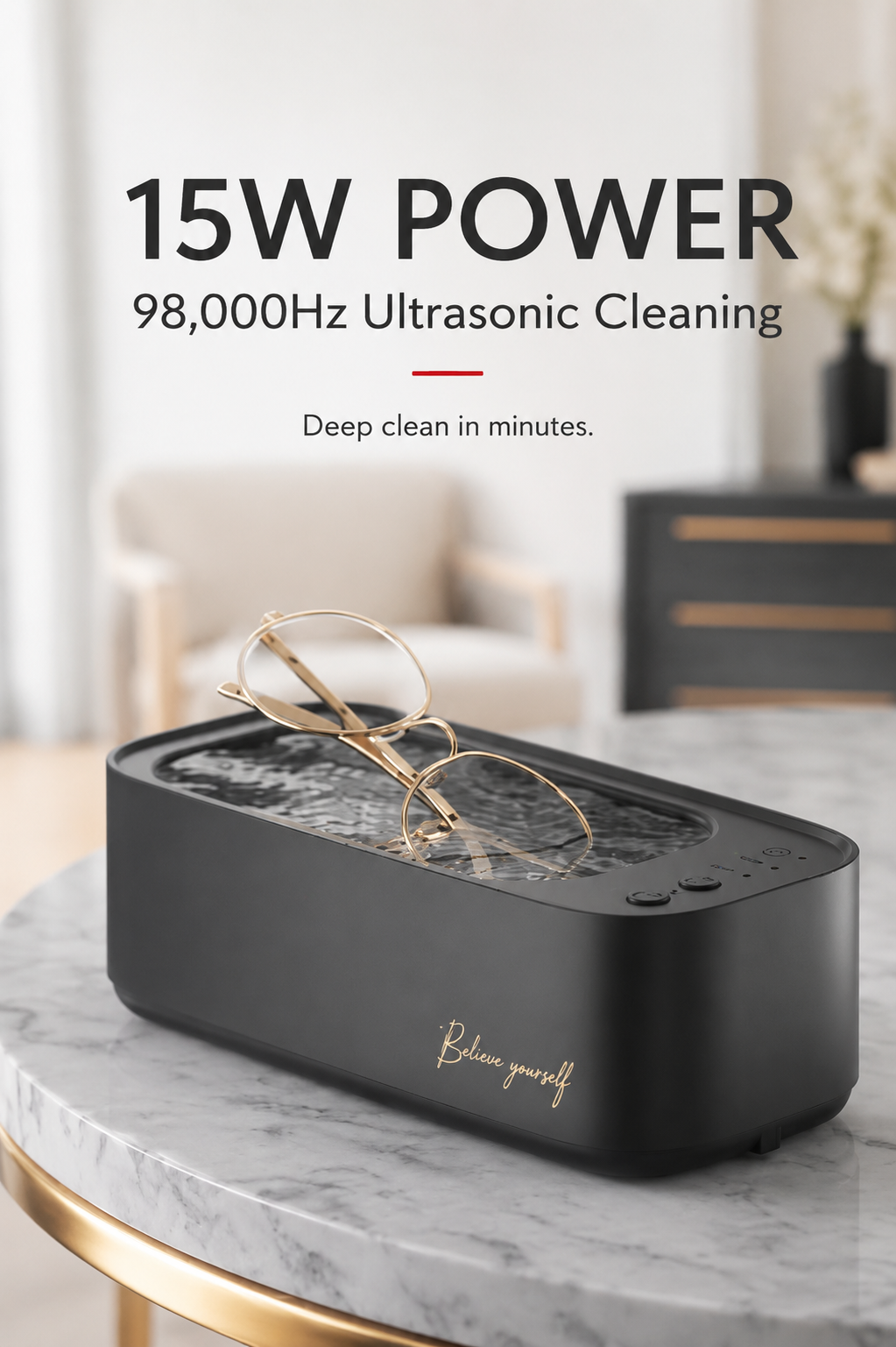🇩🇪GERMAN 98,000 Hz High-Frequency Ultrasonic Cleaner